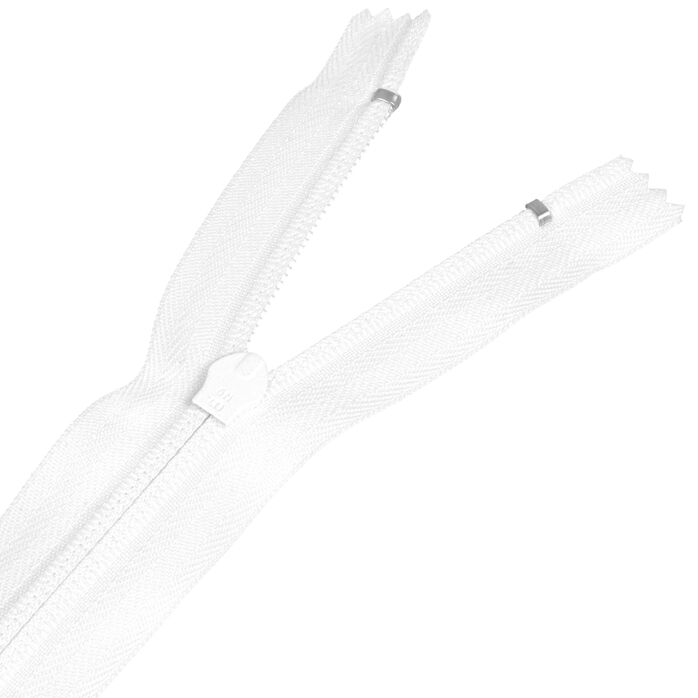 Zamek błyskawiczny #5 nierozdzielczy 14cm kolor biały