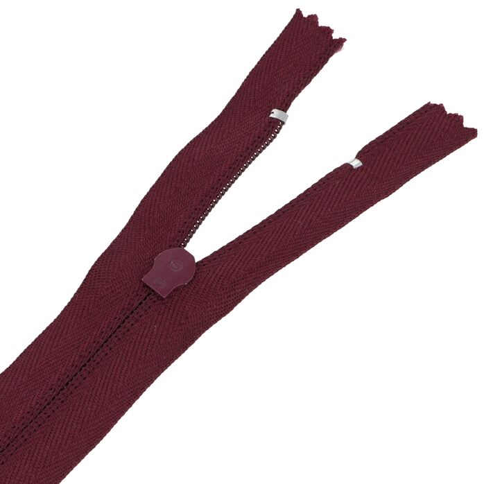 Zamek błyskawiczny #5 nierozdzielczy 14cm kolor bordowy