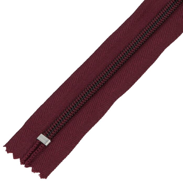Zamek błyskawiczny #5 nierozdzielczy 14cm kolor bordowy
