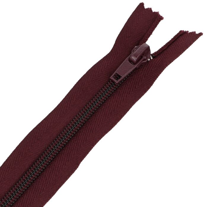 Zamek błyskawiczny #5 nierozdzielczy 14cm kolor bordowy