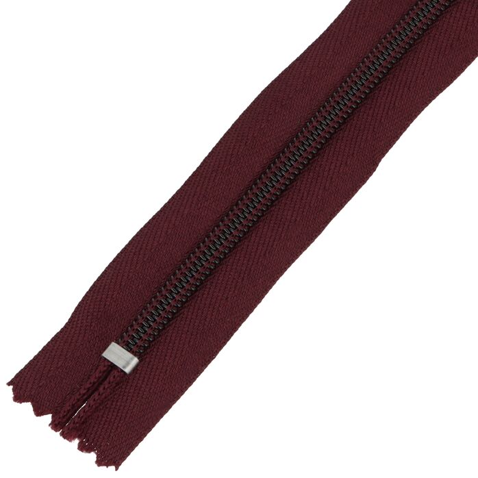 Zamek błyskawiczny #5 nierozdzielczy 14cm kolor bordowy