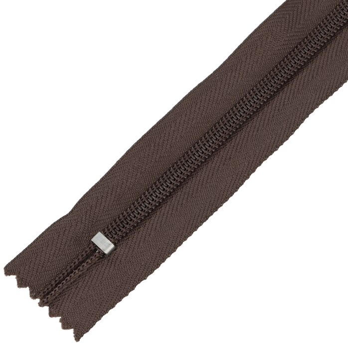 Zamek błyskawiczny #5 nierozdzielczy 14cm kolor brązowy