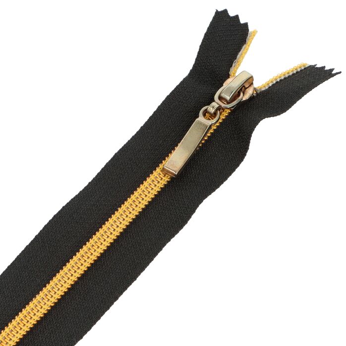 Zamek błyskawiczny #5 nierozdzielczy ozdobny 16cm kolor czarny