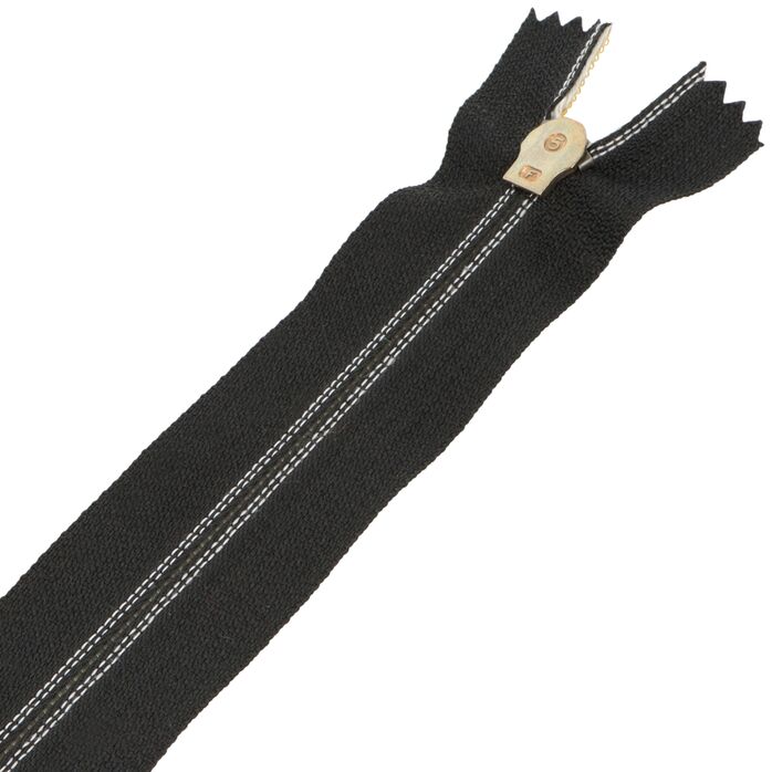 Zamek błyskawiczny #5 nierozdzielczy ozdobny 16cm kolor czarny