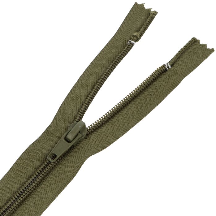 Zamek błyskawiczny #5 nierozdzielczy 16cm kolor zielony khaki