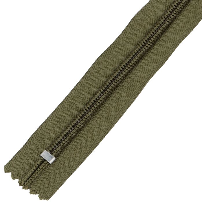 Zamek błyskawiczny #5 nierozdzielczy 16cm kolor zielony khaki