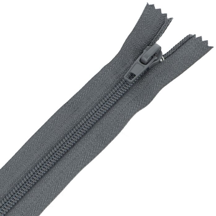 Zamek błyskawiczny #5 nierozdzielczy 16cm kolor szary ciemny