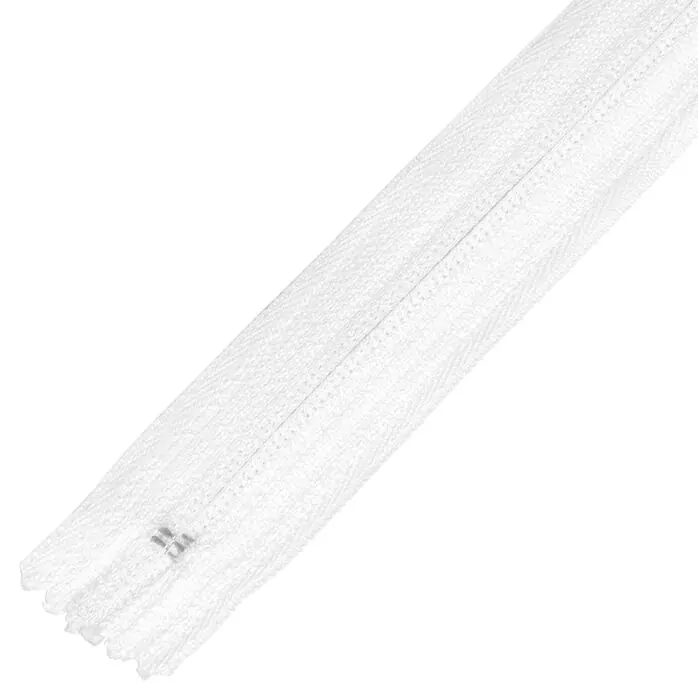 Zamek błyskawiczny #5 nierozdzielczy 25cm kolor biały