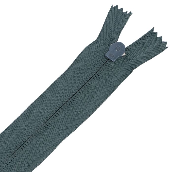 Zamek błyskawiczny #5 nierozdzielczy 35cm kolor szary ciemny
