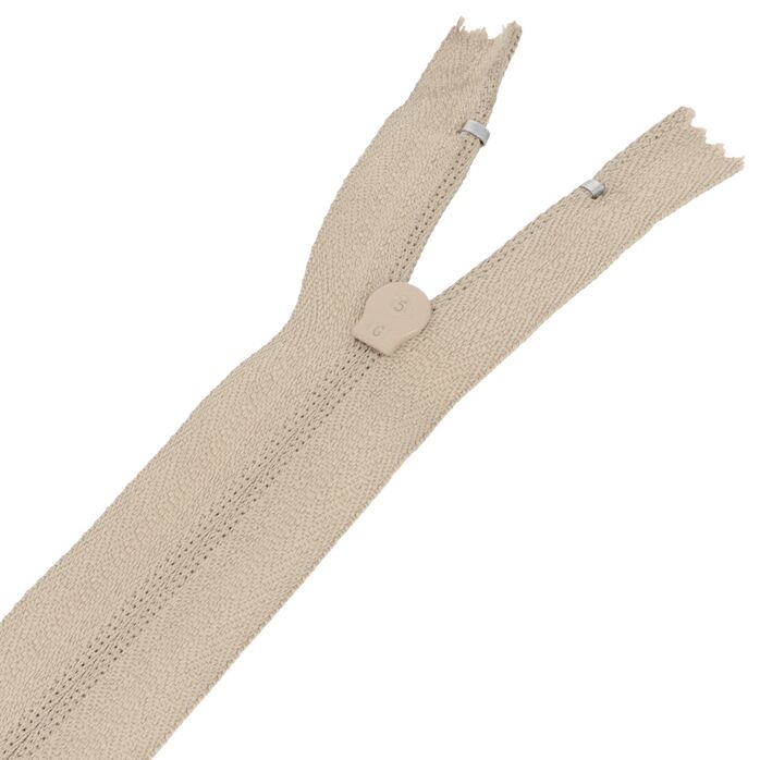 Zamek błyskawiczny #5 nierozdzielczy 16cm kolor beżowy ciemny
