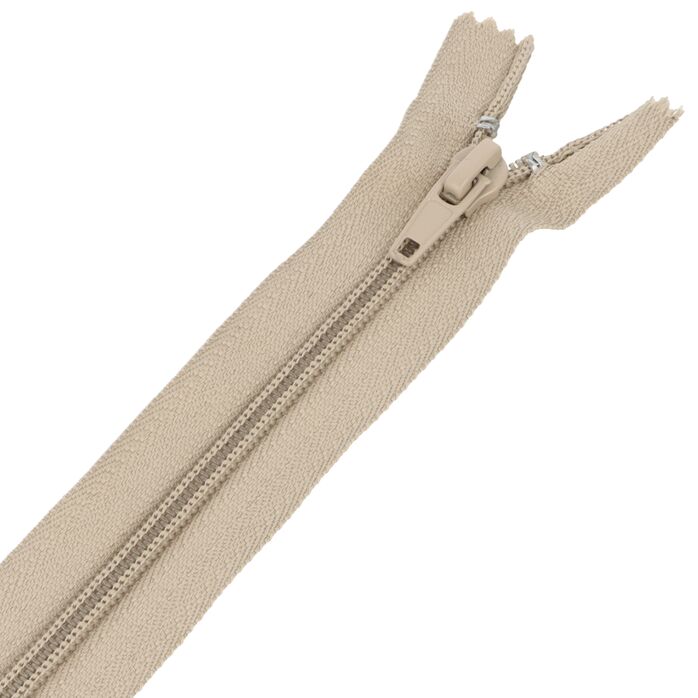 Zamek błyskawiczny #5 nierozdzielczy 16cm kolor beżowy ciemny