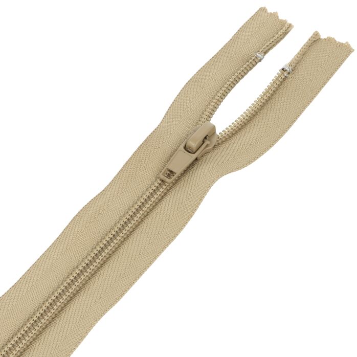 Zamek błyskawiczny #5 nierozdzielczy 18cm kolor beżowy
