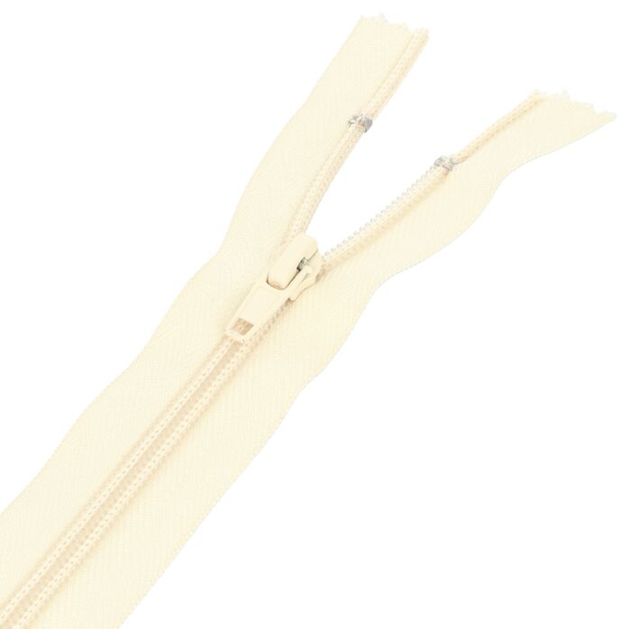 Zamek błyskawiczny #5 nierozdzielczy 18cm kolor beżowy jasny