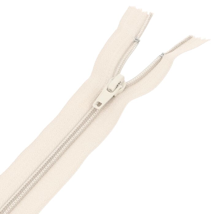 Zamek błyskawiczny #5 nierozdzielczy 18cm kolor beżowy