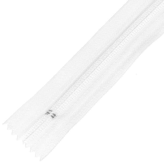 Zamek błyskawiczny #5 nierozdzielczy 16cm kolor biały