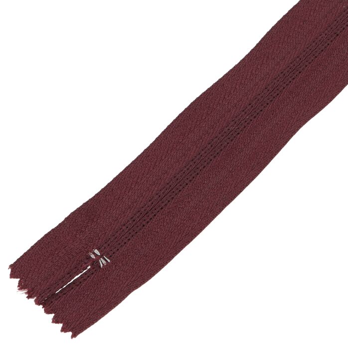 Zamek błyskawiczny #5 nierozdzielczy 18cm kolor bordowy