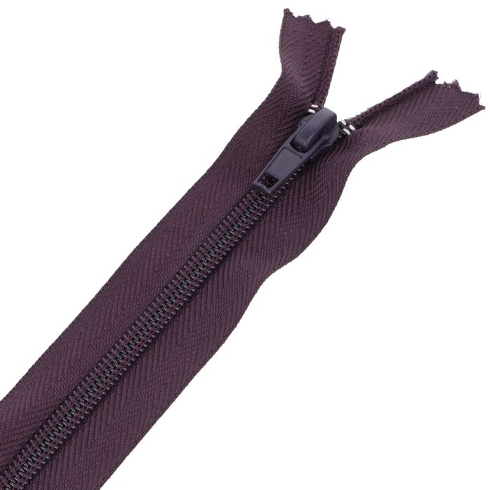 Zamek błyskawiczny #5 nierozdzielczy 18cm kolor fioletowy