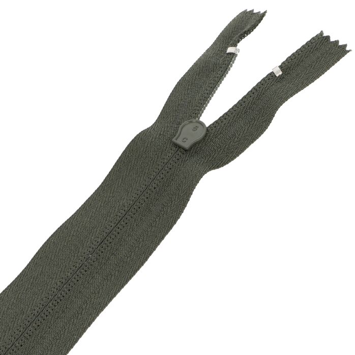 Zamek błyskawiczny #5 nierozdzielczy 18cm kolor zielony khaki