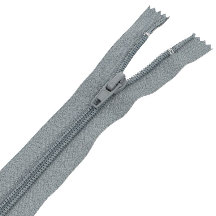Zamek błyskawiczny #5 nierozdzielczy 18cm kolor szary średni