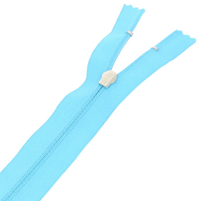 Zamek błyskawiczny #5 nierozdzielczy 20cm kolor niebieski jasny
