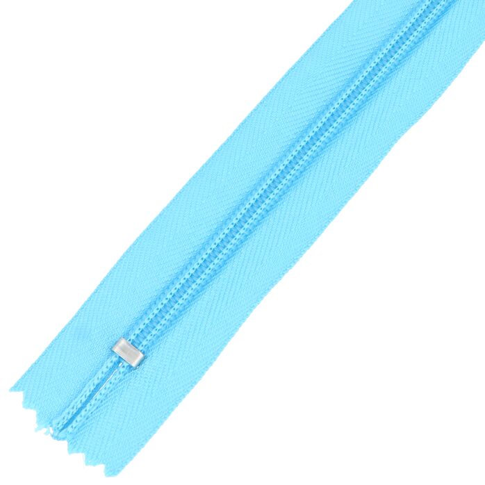 Zamek błyskawiczny #5 nierozdzielczy 20cm kolor niebieski jasny