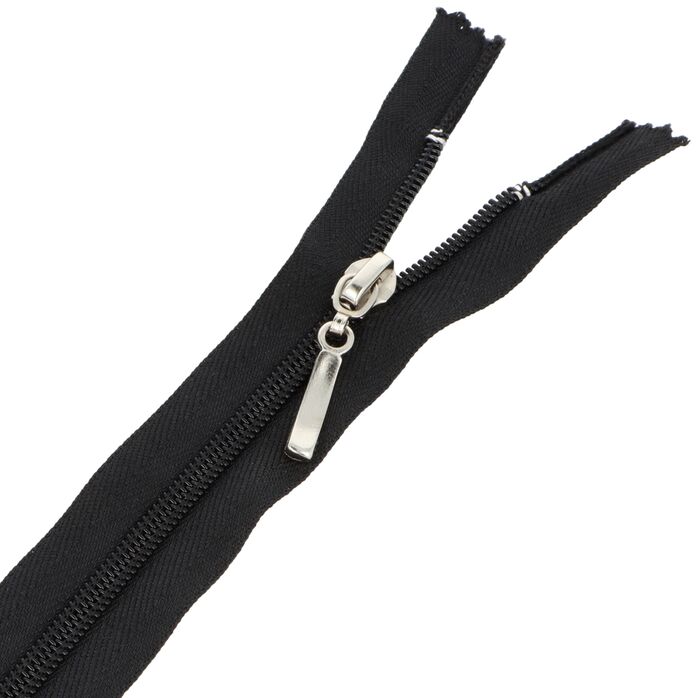 Zamek błyskawiczny #5 nierozdzielczy ozdobny 20cm kolor czarny