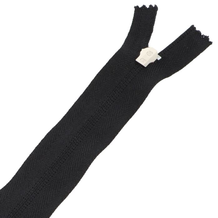Zamek błyskawiczny #5 nierozdzielczy ozdobny 20cm kolor czarny