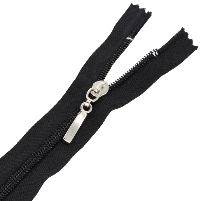 Zamek błyskawiczny #5 nierozdzielczy ozdobny 40cm kolor czarny