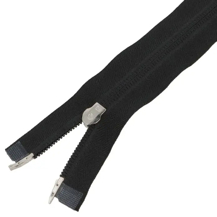 Zamek błyskawiczny #5 rozdzielczy ozdobny dwusuwakowy góra dół 35cm kolor czarny