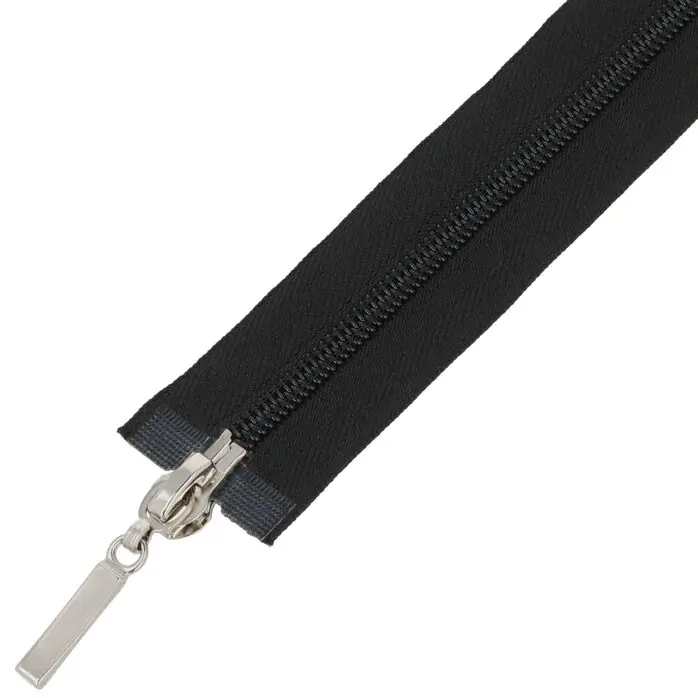 Zamek błyskawiczny #5 rozdzielczy ozdobny dwusuwakowy góra dół 35cm kolor czarny