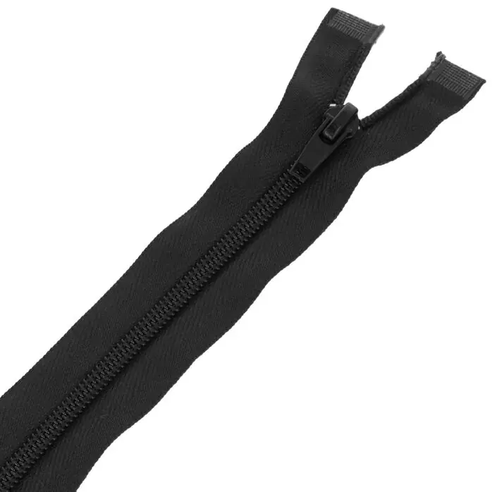 Zamek błyskawiczny #5 rozdzielczy dwusuwakowy góra dół 35cm kolor czarny