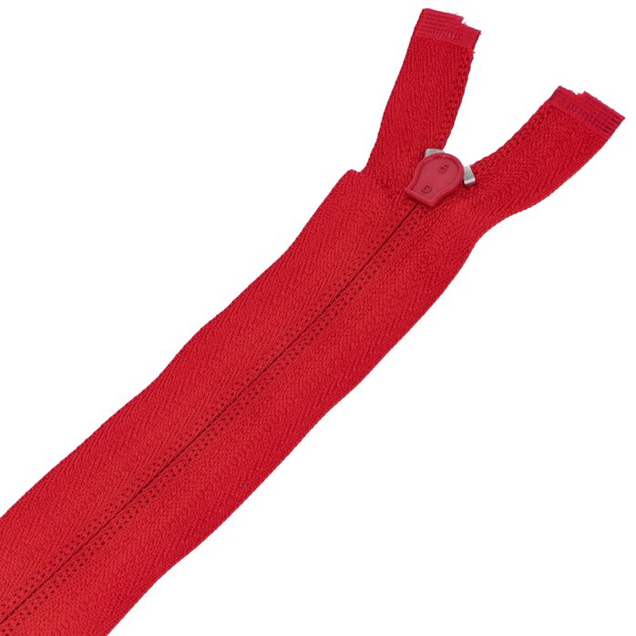 Zamek błyskawiczny #5 rozdzielczy 30cm kolor czerwony