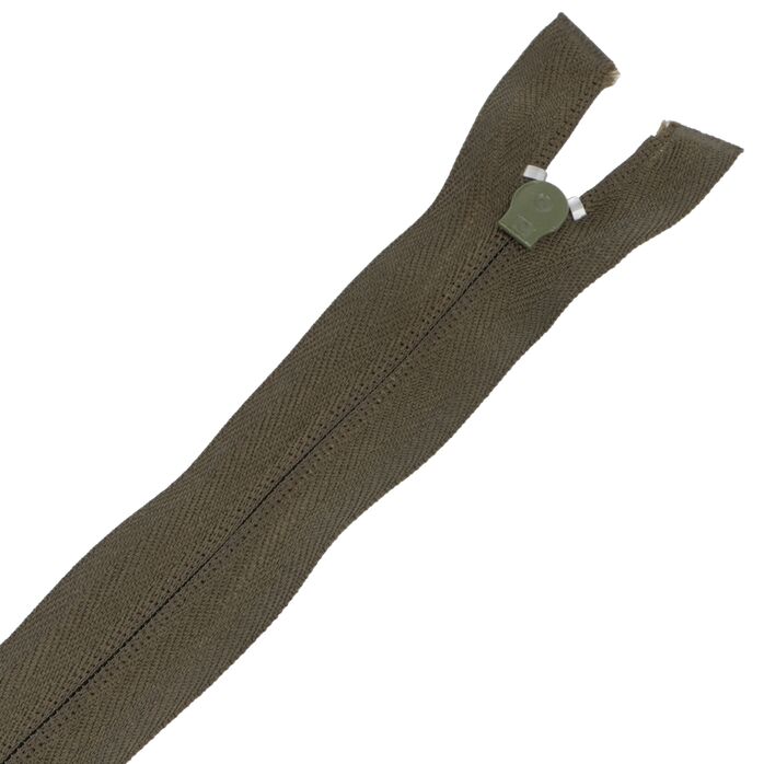 Zamek błyskawiczny #5 rozdzielczy 30cm kolor zielony khaki