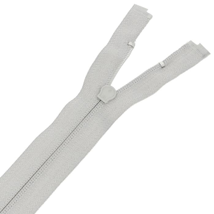 Zamek błyskawiczny #5 rozdzielczy 30cm kolor szary jasny