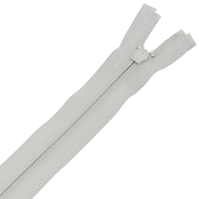 Zamek błyskawiczny #5 rozdzielczy 30cm kolor szary jasny