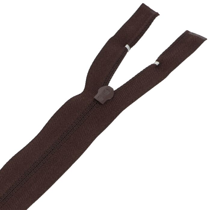 Zamek błyskawiczny #5 rozdzielczy 35cm kolor brązowy