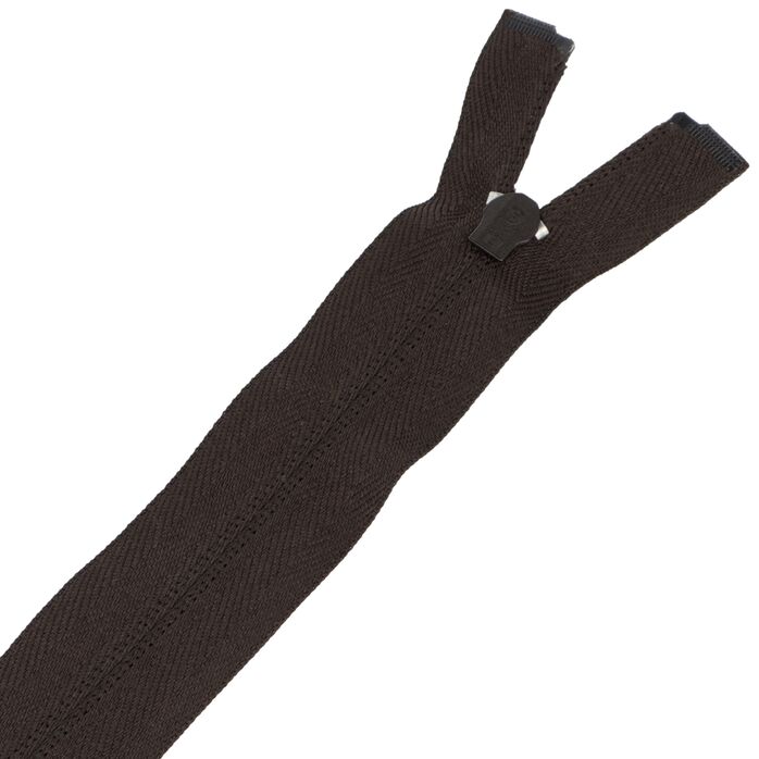 Zamek błyskawiczny #5 rozdzielczy 35cm kolor brązowy