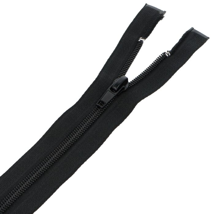 Zamek błyskawiczny #5 rozdzielczy dwusuwakowy góra dół 40cm kolor czarny