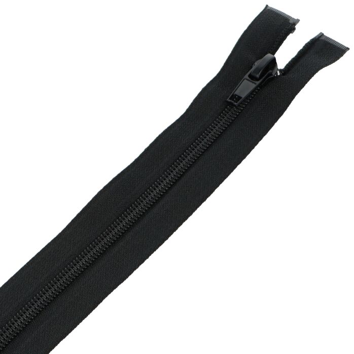 Zamek błyskawiczny #5 rozdzielczy dwusuwakowy góra dół 40cm kolor czarny