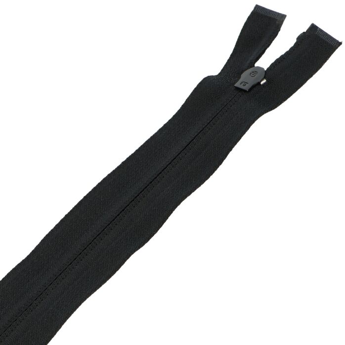 Zamek błyskawiczny #5 rozdzielczy dwusuwakowy góra dół 40cm kolor czarny