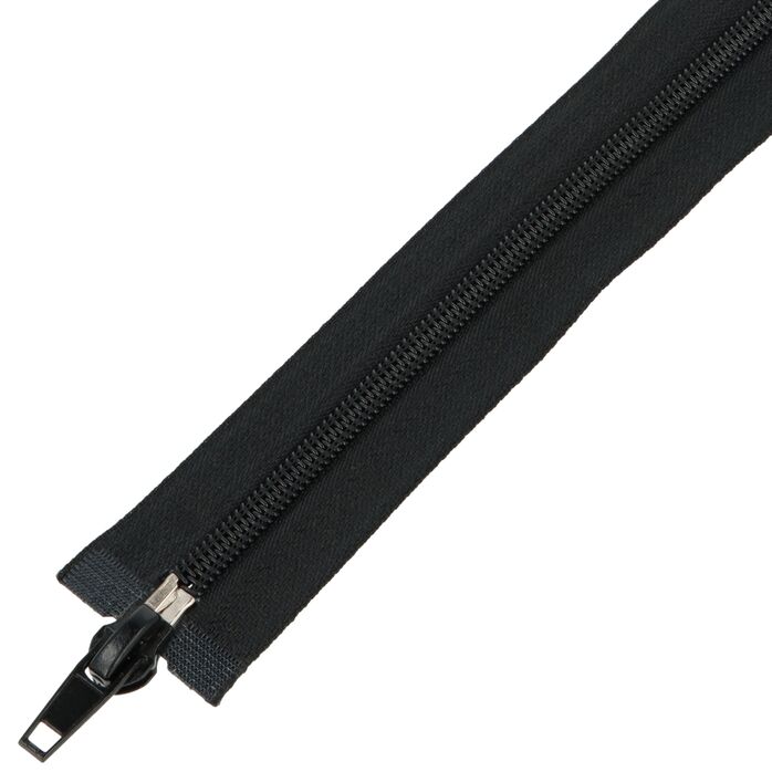 Zamek błyskawiczny #5 rozdzielczy dwusuwakowy góra dół 40cm kolor czarny