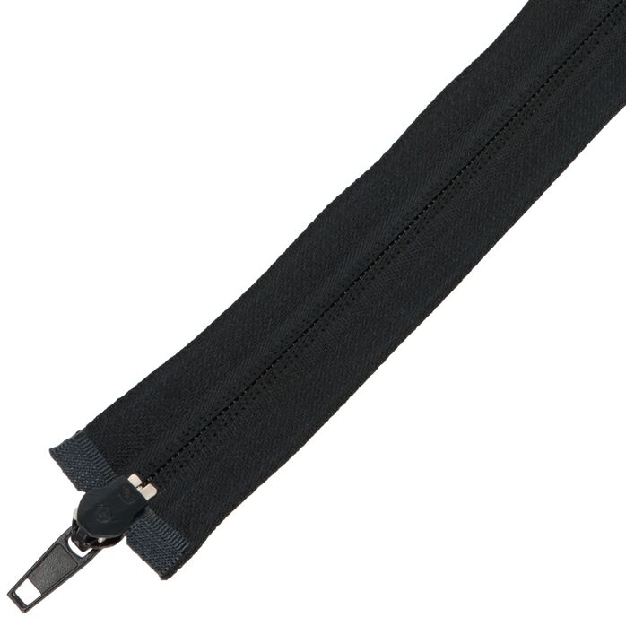 Zamek błyskawiczny #5 rozdzielczy dwusuwakowy góra dół 40cm kolor czarny