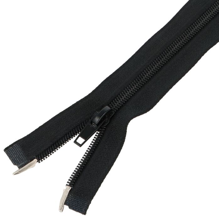 Zamek błyskawiczny #5 rozdzielczy dwusuwakowy góra dół 40cm kolor czarny