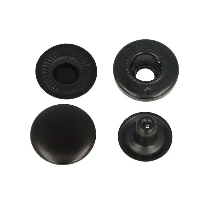 Napy metalowe ALFA 15 mm TAL'S kolor czarny oksyda op.720 szt.