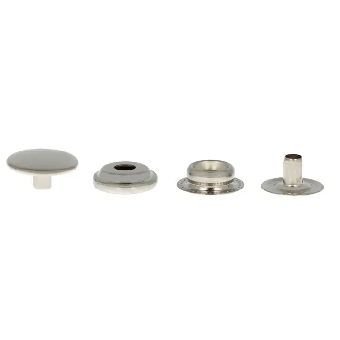 Napy metalowe 15 mm STANDARD NEW STAR kolor srebrny nikiel op.710 szt.