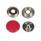Napy metalowe 15 mm STANDARD NEW STAR kolor czerwony op.720 szt.